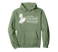 Proverbe Latin - Si Vis Pacem Para Bellum Sweat à Capuche, Unisexe pour Adultes, Vert Sauge, L
