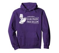 Proverbe Latin - Si Vis Pacem Para Bellum Sweat à Capuche, Unisexe pour Adultes, Violet, XXL