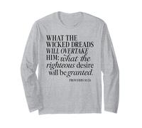 Proverbes 10 24 What Wicked Dreads Righteous Desire Bible God Manche Longue