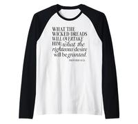 Proverbes 10 24 What Wicked Dreads Righteous Desire Bible God Manche Raglan