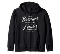 Proverbes 22:7 Emprunteur est serviteur du prêteur sans Dette Sweat à Capuche