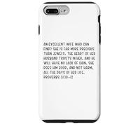Proverbes 31:10-12 an Excellent Wife Who Can Find? She is Far Coque pour iPhone 7 Plus/8 Plus