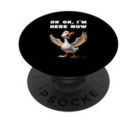 Proverbes amusants de chef « Ich bin schon da Arbeit » PopSockets PopGrip Adhésif