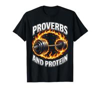 Proverbes and Protein Funny Gym Faith Workout T-Shirt