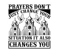 proverbes bibliques chrétiens Stickers artistiques en vinyle 67.2x70.7cm Embellissement mural Noir
