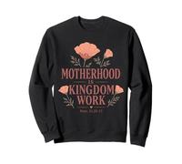Proverbes de maternité chrétienne 31 Foi Message Floral Sweatshirt