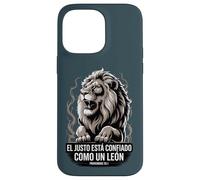 Proverbio 28:1 Espagnol El Justo Está Confiado Como Un León Coque pour iPhone 14 Pro Max