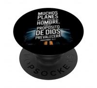 Proverbios 19:21 - Dios Tiene el Control Verse biblique Espagnol PopSockets PopGrip Adhésif