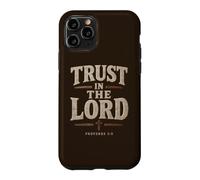 Proverbs 3:5 Trust in The Lord - Men Christian Faith Rustic Coque pour iPhone 11 Pro