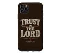 Proverbs 3:5 Trust in The Lord - Men Christian Faith Rustic Coque pour iPhone 11 Pro Max