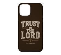 Proverbs 3:5 Trust in The Lord - Men Christian Faith Rustic Coque pour iPhone 12 Mini