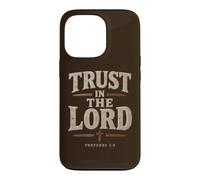 Proverbs 3:5 Trust in The Lord - Men Christian Faith Rustic Coque pour iPhone 13 Pro