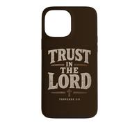 Proverbs 3:5 Trust in The Lord - Men Christian Faith Rustic Coque pour iPhone 13 Pro Max