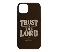 Proverbs 3:5 Trust in The Lord - Men Christian Faith Rustic Coque pour iPhone 14 Plus