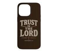 Proverbs 3:5 Trust in The Lord - Men Christian Faith Rustic Coque pour iPhone 14 Pro Max