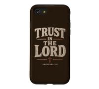 Proverbs 3:5 Trust in The Lord - Men Christian Faith Rustic Coque pour iPhone SE (2020) / 7/8