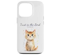 Proverbs 3:5 Trust in The Lord - Women Girls Cat Verse Coque pour iPhone 13 Pro