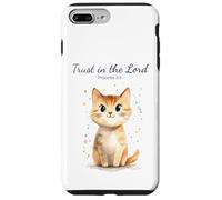 Proverbs 3:5 Trust in The Lord - Women Girls Cat Verse Coque pour iPhone 7 Plus/8 Plus