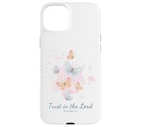 Proverbs 3:5 Trust in The Lord - Women Girls Floral (White) Coque pour iPhone 15 Plus