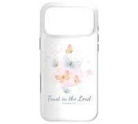 Proverbs 3:5 Trust in The Lord - Women Girls Floral (White) Coque pour iPhone 17 Pro Max