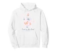 Proverbs 3:5 Trust in The Lord - Women Girls Floral (White) Sweat à Capuche