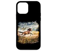 Proverbs 3:5 Trust in The Lord - Women Girls Horse Verse Coque pour iPhone 12 Mini