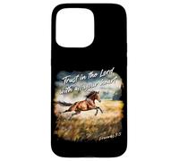Proverbs 3:5 Trust in The Lord - Women Girls Horse Verse Coque pour iPhone 15 Pro Max