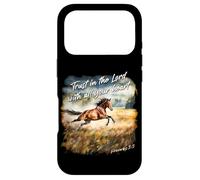 Proverbs 3:5 Trust in The Lord - Women Girls Horse Verse Coque pour iPhone 17 Pro