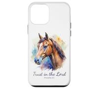 Proverbs 3:5 Trust in The Lord - Women Girls Horse (White) Coque pour iPhone 12 Mini