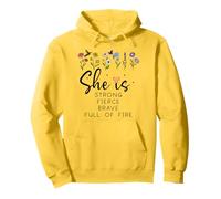 Proverbs 31 She is Strong Fierce Brave Full Fire Christian Sweat à Capuche