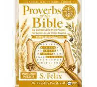 Proverbs of the Bible: 50 Jumbo Large Print Word Search Puzzles For Seniors & Low Vision Readers