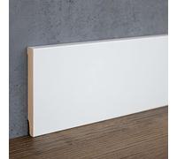 PROVISTON 10 x 80 x 2500 mm | Plinthe carrée | Film blanc | Moderne | RAL9016