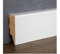 PROVISTON 19 x 50mm plinthe blanche MDF système à clipser mélaminé