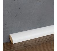 PROVISTON | 4 trames | Design élégant | 14 x 14 x 2000 mm | Bois massif | Laqué blanc | RAL9010 | Plinthe | 20 mètres
