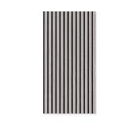 PROVISTON Akustik - Panneaux muraux 3D - 1040 x 520 x 10 mm - En bois véritable de chêne - Gris