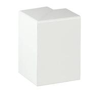 PROVISTON | Angle extérieur pour barre de recouvrement de tuyaux chauffants | 41 x 91 x 91 mm | Plastique | Blanc | Accessoires | Lot de 2