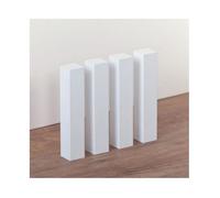 PROVISTON Angles universels Angles en bois Tour en bois pour plinthes 22 x 22 x 118 mm en hêtre massif laqué blanc 4 pièces par