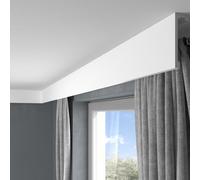PROVISTON | Baguette de moulure | Polystyrène | 46 x 148 x 2000 mm | Blanc | Éclairage indirect | Moulure