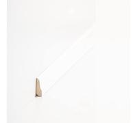 PROVISTON Baguette de recouvrement en bois massif - 8 x 26 x 2000 mm - Blanc - À coller, clipser, vis et clouer - Plinthe by PROVISTON - 2 m - 1 pièce