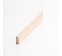 PROVISTON Baguette de recouvrement en bois massif de hêtre 8 x 22 x 2000 mm, à coller, clips, vis et clous, plinthe by PROVISTON - 2 m - 1 pièce