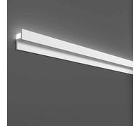 PROVISTON Bande lumineuse - Éclairage indirect - Plinthe de plafond - 22 x 40 x 2000 mm - Polymère - Blanc - Haute qualité - Baguette en stuc - Moderne - Robuste - Durable - Résistant aux chocs - 20