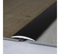 PROVISTON barre de seuil | Alu anodisé | Bronze foncé | Largeur 37 mm | Hauteur 4,5 mm | Longueur 1000 mm | À visser côté latéral | Barre de seuil rattrapage | 1 pièce