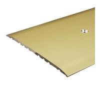 PROVISTON | Barre de seuil | Aluminium anodisé | 80 x 3,5 x 1000 mm | Or | À visser | Barre de jonction | Barre recouvrement | 1 pièce