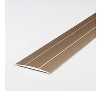 PROVISTON barre de seuil | Aluminium anodisé | Bronze clair | Largeur 38 mm | Hauteur 1,8 mm | Longueur 1000 mm | À coller | Barre de seuil recouvrement | 1 pièce