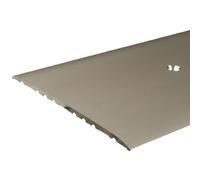 PROVISTON barre de seuil | Aluminium anodisé | Bronze clair | Largeur 80 mm | Hauteur 3,5 mm | Longueur 2700 mm | À visser côté latéral | Barre de jonction | barre de recouvrement | 1 pièce