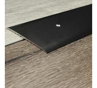 PROVISTON barre de seuil | Aluminium anodisé | Bronze foncé | Largeur 80 mm | Hauteur 3,5 mm | Longueur 1000 mm | À visser côté latéral | Barre de jonction | barre de recouvrement | 1 pièce