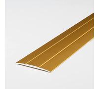PROVISTON barre de seuil | Aluminium anodisé | Couleur or | Largeur 38 mm | Hauteur 1,8 mm | Longueur 1000 mm | Autoadhésif | Barre de seuil recouvrement | 1 pièce
