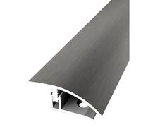 PROVISTON | Barre de seuil de rattrapage sol stratifié | Largeur 39 mm | Niveau de rattrapage 7-12 mm | Longueur 900 mm | Profilé de rattrapage en alu | Barre de jonction | Aspect inox | 1 pièce