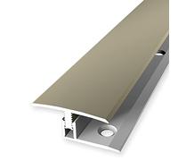 PROVISTON | Barre de seuil de rattrapage stratifié| Largeur 31,5 mm | Niveau de rattrapage 7-12 mm | Longueur 900 mm | Profilé de transition en alu | Barre de jonction | Couleur sablé | 1 pièce