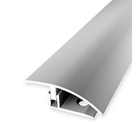 PROVISTON | Barre de seuil de rattrapage stratifié | Largeur 39 mm | Niveau de rattrapage 7-12 mm | Longueur 900 mm | Profilé de transition en alu | Barre de jonction | Couleur argent | 1 pièce
